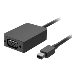 Microsoft Mini DisplayPort to VGA Adapter - 9.20" Mini DisplayPort/VGA Video Cable for Video Device, Monitor, Projector - First End: 1 x Mini DisplayPort Digital Audio/Video - Male - Second End: 1 x 15-pin HD-15 - Female - Black