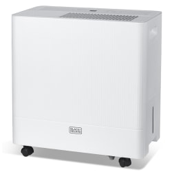 BLACK+DECKER Portable Dehumidifier, 50 Pints With Pump, 24-1/4"H x 15-7/16"W x 11-1/8"D