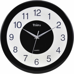 Victory Light 12" Tempus Wall Clock - Quartz - Black Case