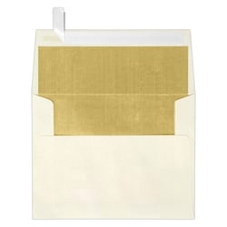 LUX Invitation Envelopes, A2, Peel & Press Closure, Gold/Natural, Pack Of 250