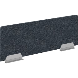 HON Front Above Desktop PET Screen - 58" Width x 20" Depth - Gray - 1 / Each