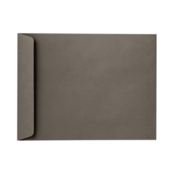 LUX Open-End 9" x 12" Envelopes, Peel & Press Closure, Smoke Gray, Pack Of 50
