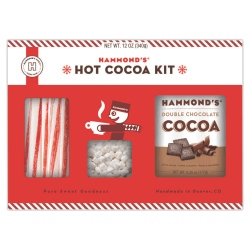 HAMMOND'S CANDIES - GIFT  HOT COCOA KIT - CANDY CANE OR DOUBLE 6-11.25 OZ