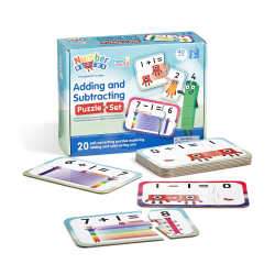 Hand2mind Numberblocks Adding And Subtracting Puzzle Set