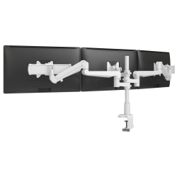 Fellowes® Evolve3™ FMS Triple Fixed Motion Slider Monitor Arm, Holds Up To 33" Wide Monitors, 15.4 Lb Capacity, White