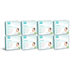 Medline KinderCare Disposable Baby Diapers, Size 4, 22-37 Lb, White, 25 Diapers Per Pack, Case Of 8 Packs