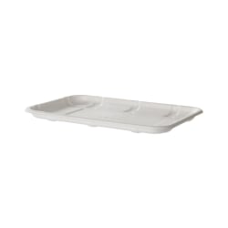 Eco-Products Vanguard Meat And Produce Trays, 9/16"H x 8-1/2"W x 6"D, White, Pack Of 400 Trays