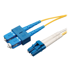 Eaton Tripp Lite Series Duplex Singlemode 9/125 Fiber Patch Cable (LC/SC), 1M (3 ft.) - Patch cable - LC single-mode (M) to SC single-mode (M) - 1 m - fiber optic - duplex - 9 / 125 micron - riser - yellow