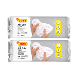 Jovi Air Dry Clay, White, 2.2lb Bar, Pack Of 2