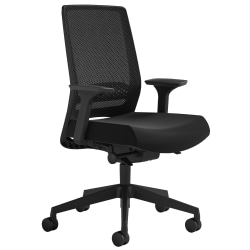 Safco® Medina Deluxe Ergonomic Mesh High-Back Desk Chair, Black