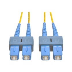 Eaton Tripp Lite Series Duplex Singlemode 9/125 Fiber Patch Cable (SC/SC), 3M (10 ft.) - Patch cable - SC single-mode (M) to SC single-mode (M) - 3 m - fiber optic - duplex - 9 / 125 micron - riser - yellow