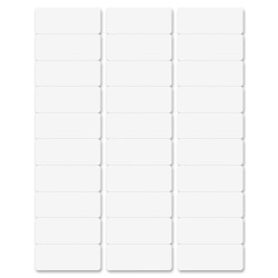 Business Source Multipurpose Address Labels - 1"x 2 5/8" - Permanent Adhesive - Laser, Inkjet - Bright White - 98110