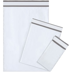 Partners Brand Bubble-Lined Poly Mailers, 9 1/2" x 14 1/2", White, Box Of 25
