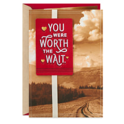Hallmark Romantic Valentine's Day Card (Worth the Wait) for Husband, Wife, Boyfriend, Girlfriend, Partner