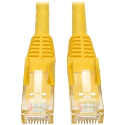 Eaton Tripp Lite Series Cat6 Gigabit Snagless Molded (UTP) Ethernet Cable (RJ45 M/M), PoE, Yellow, 14 ft. (4.27 m) - N201014YW
