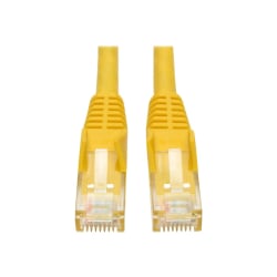 Eaton Tripp Lite Series Cat6 Gigabit Snagless Molded (UTP) Ethernet Cable (RJ45 M/M), PoE, Yellow, 5 ft. (1.52 m) - Patch cable - RJ-45 (M) to RJ-45 (M) - 5 ft - UTP - CAT 6 - molded, snagless, stranded - yellow