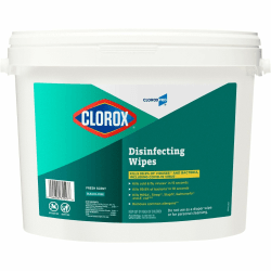 CloroxPro™ Disinfecting Wipes - Ready-To-Use - Fresh Scent - Pre-moistened, Anti-bacterial, Textured - White - 700/Tub - 48 / Pallet