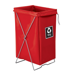 Royal Basket Trucks Hamper, Enviro Hamper Kit, 17"L x 15"W x 30"H, Red
