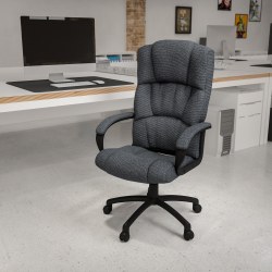 Flash Furniture Fabric High-Back Executive Office Chair With Arms, Gray