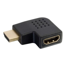 C2G Right Angled HDMI Adapter - Left Exit - HDMI right angle adapter - HDMI female to HDMI male - black - right-angled connector