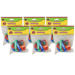 Teacher Created Resources Terrific Wristbands, 10 Per Pack, Set Of 6 Packs