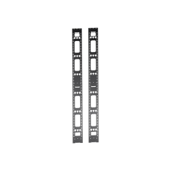 Tripp Lite 48U Rack Enclosure Server Cabinet Vertical Cable Management Bars - Cable management bar - black - 48U (pack of 2)