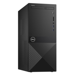 Dell Vostro 3671 MT Desktop PC, Intel Core i5, 8GB Memory, 256GB Solid State Drive, Windows 10, V36715152BLK