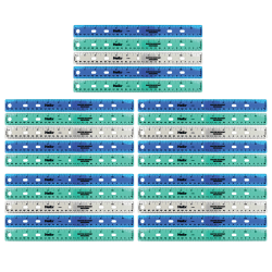 Helix Shatter Resistant Ringbinder Ruler 12" / 30cm, Pack Of 25