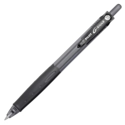 Pilot® G-Knock BeGreen Gel Rollerball Pen, Fine Point, 0.7 mm, Black Barrel, Black Ink, Pack Of 12