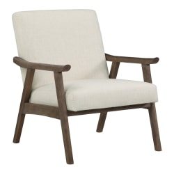 Office Star™ Weldon Armchair, Linen/Brushed Brown