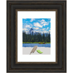 Amanti Art Picture Frame, 16" x 19", Opening Size 11" x 14" (Matted To 8" x 10"), Accent Bronze