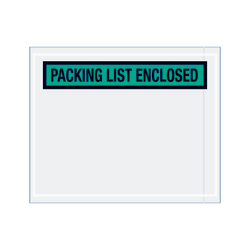 Partners Brand "Packing List Enclosed" Envelopes, Panel Face, 4 1/2" x 5 1/2", Green, Pack Of 1,000