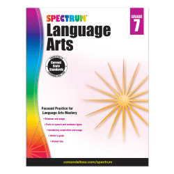 Carson-Dellosa Spectrum Language Arts Workbook, Grade 7