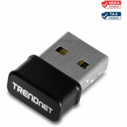 TRENDnet Micro AC1200 Wireless USB Adapter, Dual Band Support For 2.4GHz And 5GHz, WiFi AC1200 MU-MIMO Adapter, WPA2 Encrpytion, Easy Setup, Supports Windows And Mac, Black, TEW-808UBM - Micro AC1200 Wireless Usb Adapter