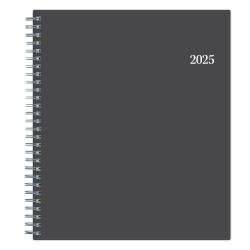 2025 Blue Sky Monthly Planning Calendar, 8" x 10", Passages Charcoal Gray, January To December