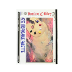Borden & Riley #757 Disposable Palette Pads, 12" x 16", 50 Sheets Per Pad, Pack Of 2 Pads