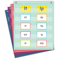 Teacher Created Resources Oh Happy Day Magnetic Mini Pocket Charts, 14" x 17", Set Of 4