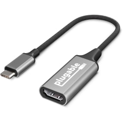 Plugable USB C to HDMI 2.0 Adapter Compatible with 2018 iPad Pro, 2018 MacBook Air, 2018 MacBook Pro, Dell XPS 13 & 15, Thunderbolt 3 Ports & More - (Supports Resolutions up to 4K@60Hz)