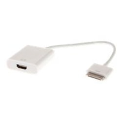 4XEM 30-Pin To HDMI Adapter For Apple® iPhone/iPad/iPod, White