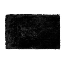 Glamour Home Aileen Faux Fur Rug, 96", Black