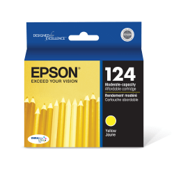 Epson® 124 DuraBrite® Ultra Yellow Ink Cartridge, T124420