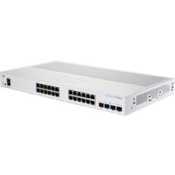 Cisco 250 CBS250-24T-4G Ethernet Switch - 24 Ports - Manageable - Gigabit Ethernet - 1000Base-T, 1000Base-X - 2 Layer Supported - Modular - 4 SFP Slots - 25.91 W Power Consumption - Optical Fiber, Twisted Pair - Rack-mountable - Lifetime Limited Warranty