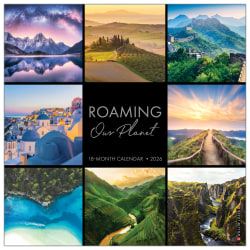 2026 Willow Creek Press Scenic Monthly Wall Calendar, 12" x 12", Roaming Our Planet, January To December, 56080