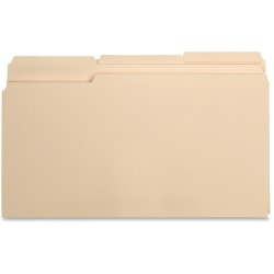 Business Source 1/3 Cut 1-ply Top Tab Manila Folders - Legal - 8 1/2"x14" Sheet Size - 3/4" Expansion - 17526