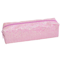 Office Depot® Brand Glitter Pencil Pouch, 2-2/5" x 8-7/10", Pink Glitter