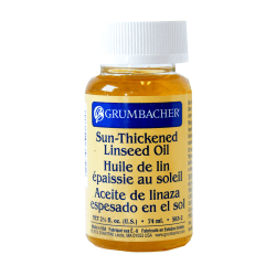 Grumbacher Sun-Thickened Linseed Oil, 2.5 Oz, Pack Of 2