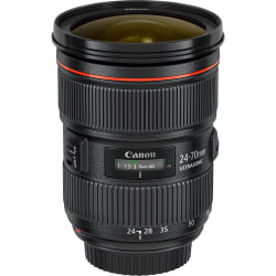 Canon - 24 mm to 70 mm - f/22 - f/2.8 - Zoom Lens for Canon EF/EF-S - 82 mm Attachment - 2.9x Optical Zoom - USM - 3.5" Diameter