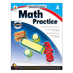 Carson-Dellosa Kelley Wingate Math Practice Workbook, Grade 4