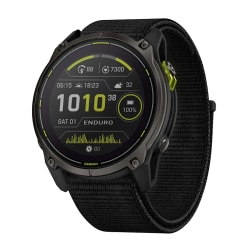 Garmin® Enduro™ 3 Multisport Solar GPS Smartwatch, Carbon Gray/Black