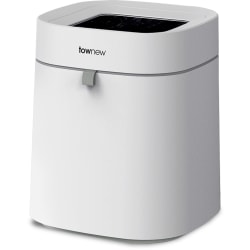 Townew T Air X Smart Trash Can, 4.4 Gallons, 13-1/2"H x 10-5/16"W x 11-3/16"D, White